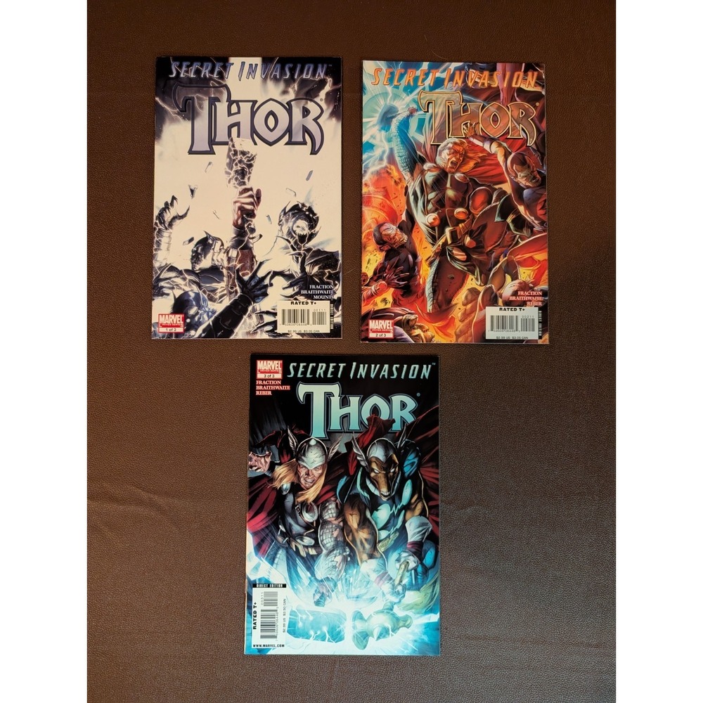 SECRET INVASION: THOR (2008) #1-3 COMPLETE SET LOT FULL RUN BETA RAY BILL MARVEL